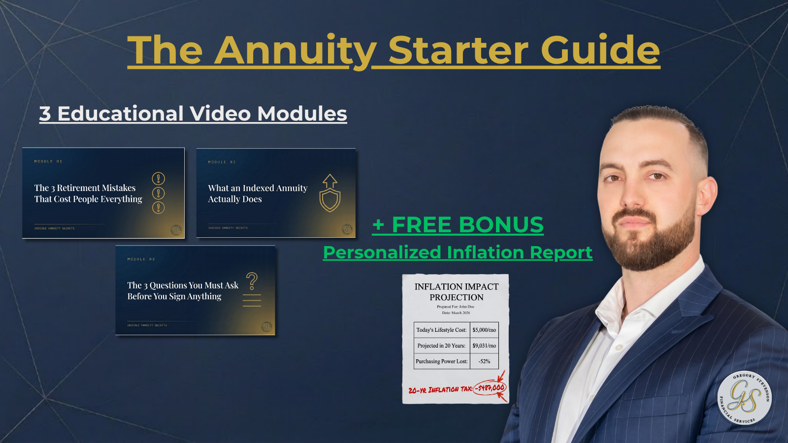 Annuity Starter Guide plus Free Personalized Inflation Report
